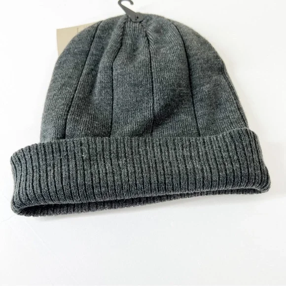 TIMBERLAND gray ribbed light weight winter beanie hat NWT New OSFM One size - Picture 2 of 4